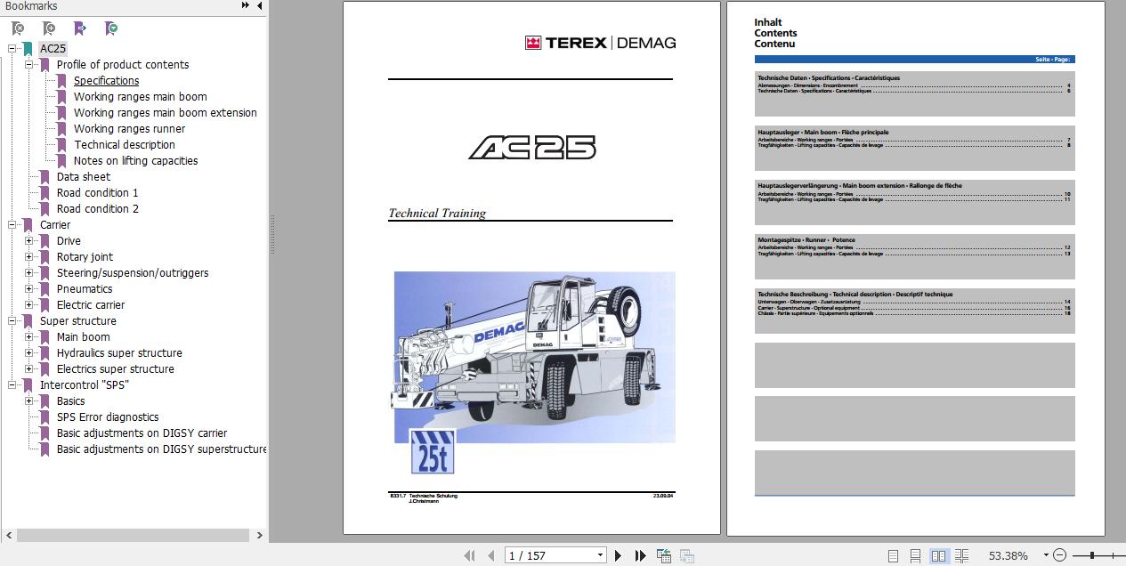 Terex Demag Mobile Crane AC25Technical Training ManualEN V1 1 2