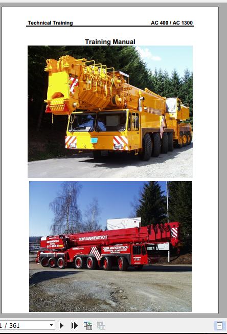 Terex Demag Mobile Crane AC400 Technical Training ManualEN 1