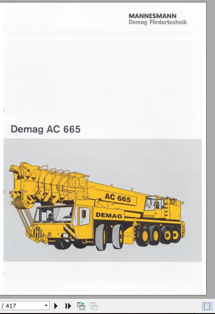 Terex Demag Mobile Crane AC665 Technical Training ManualEN 1