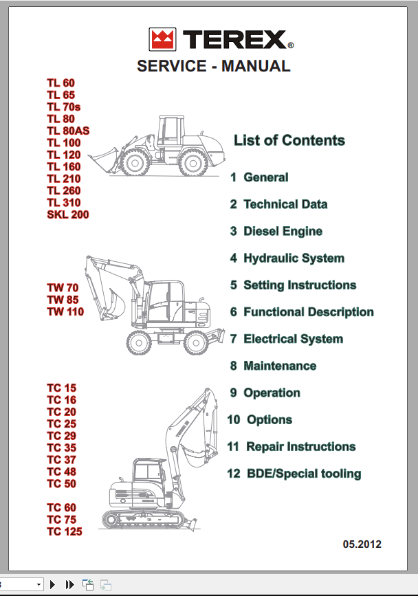 Terex TLTWTC Service ManualEN 11
