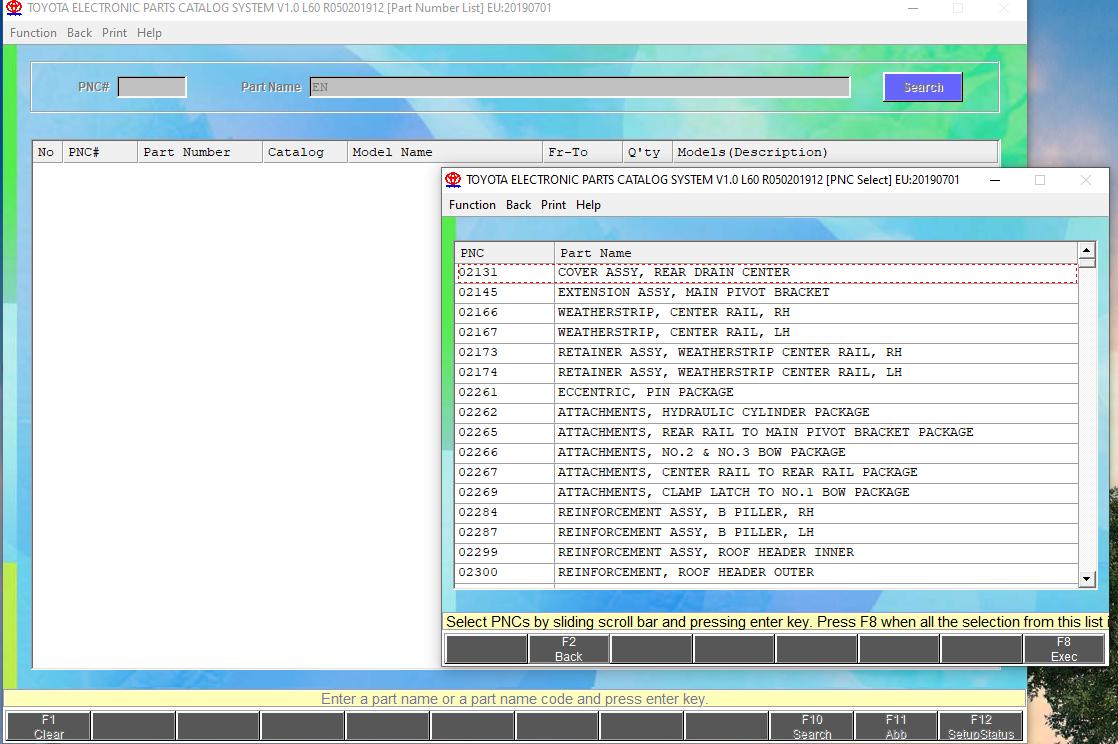 Toyota Lexus EPC ALL REGIONS 122019 PARTS CATALOG8 1