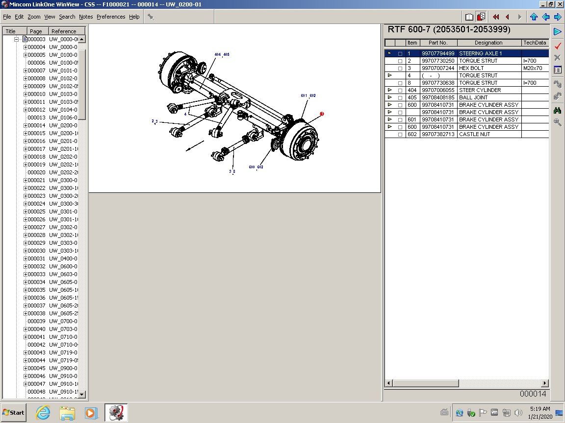 6 RTF600 Steering Axle 1