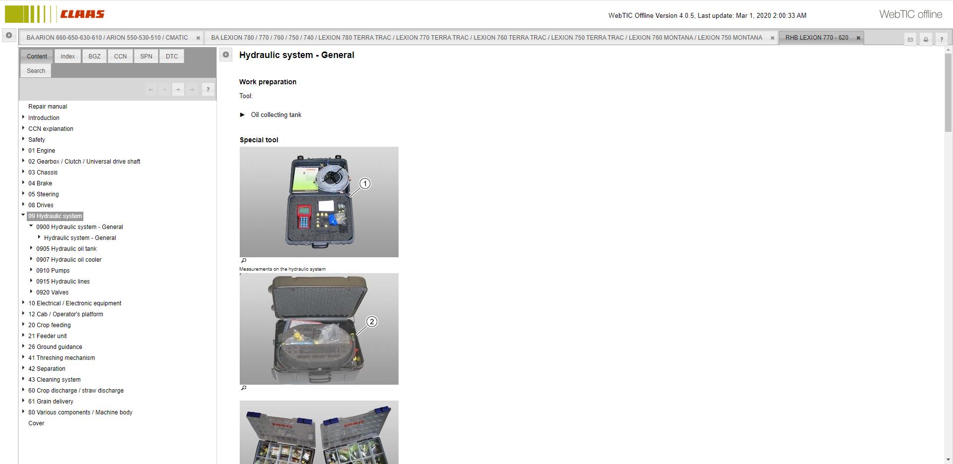 CLAASWebTICOffline2020RepairandServiceDocumentation9