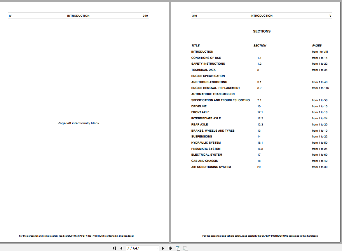 Case Articulated Truck 340 Service Manual9 93760na 2