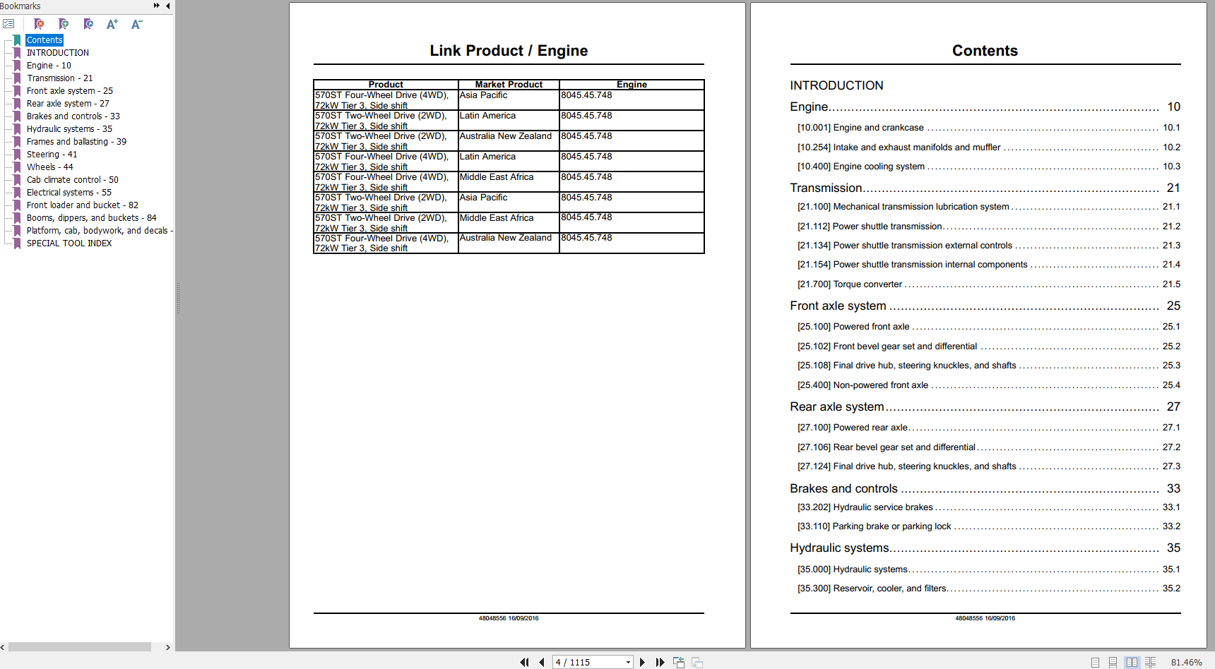 Case Backhoe Loader 570ST Service Manual48048556 2