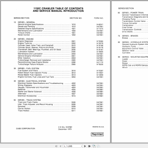 Case Crawler 1150C Service Manuals9 67861 1