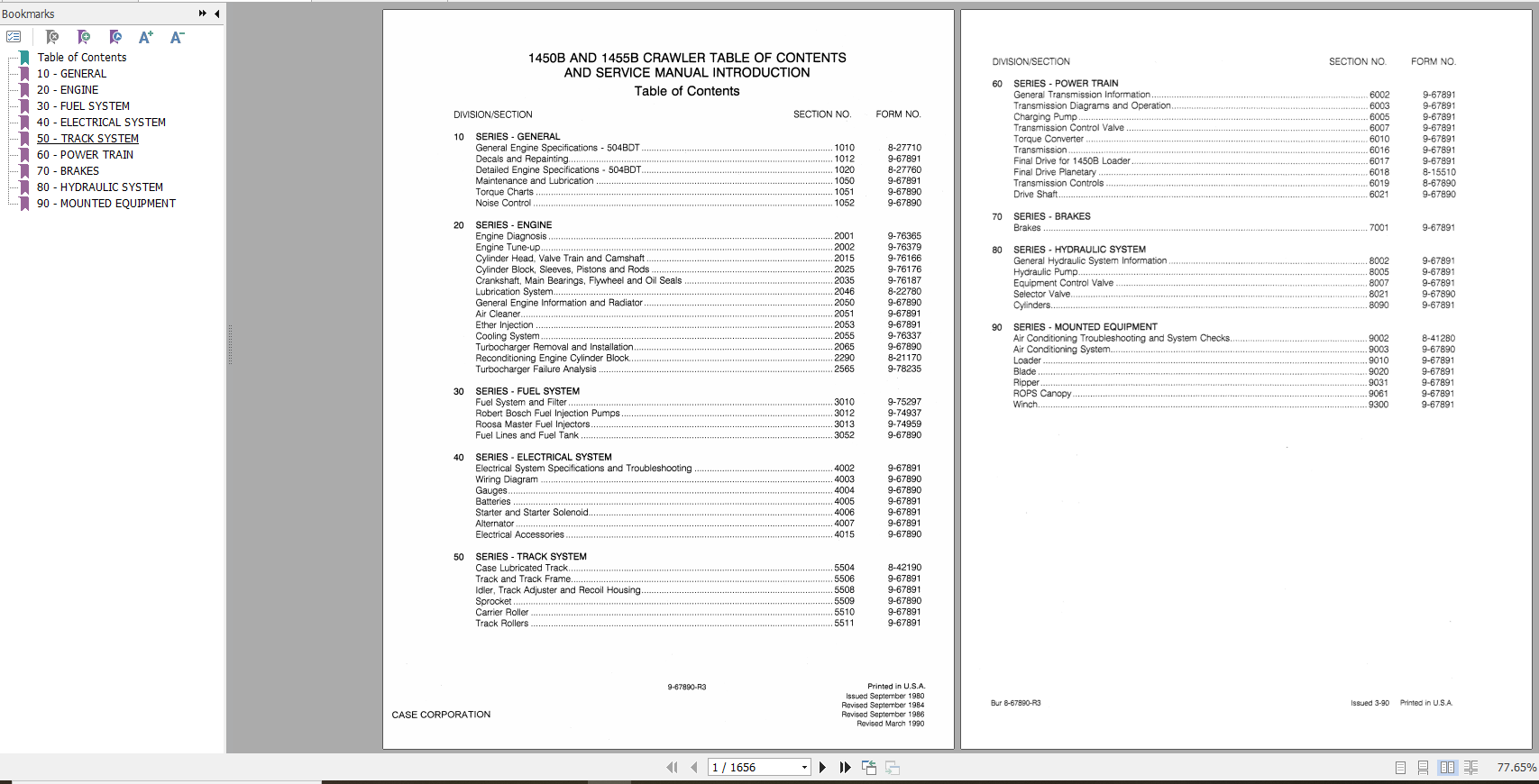 Case Crawler 1450B 1455B Service Manual9 6789 1