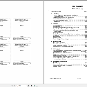 Case Crawler 1450 Service Manual9 72858R0 1