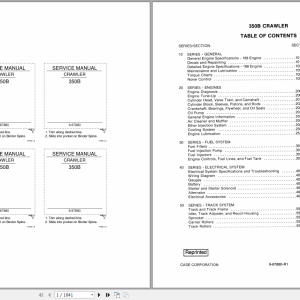 Case Crawler 350B Service Manual9 67880R0 1