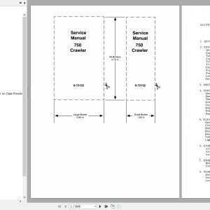 Case Crawler 750 Service Manual9 72152R0 1