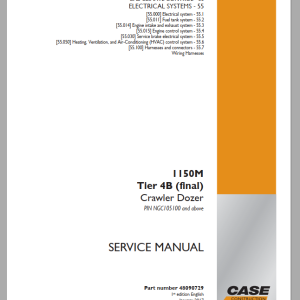 Case Crawler Dozer 1150M Tier 4 Service Manuals 1