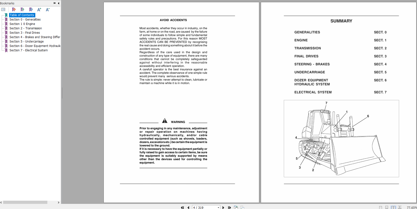Case Crawler Dozer 1650K Service Manual6 46470R0 2
