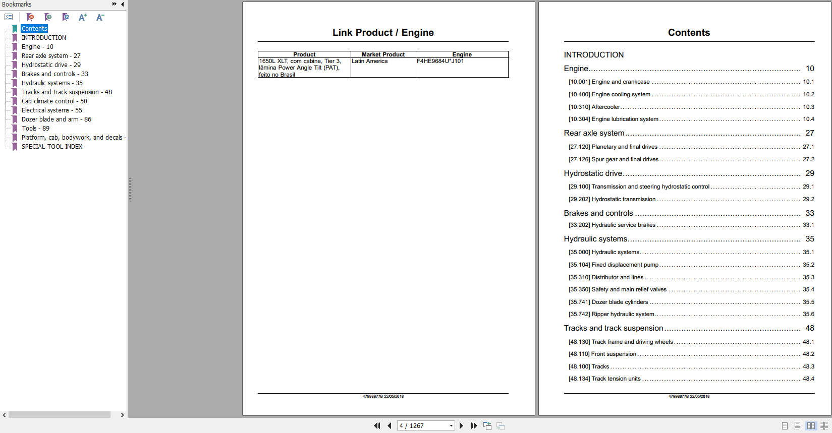 Case Crawler Dozer 1650L Service Manual47998877B 2