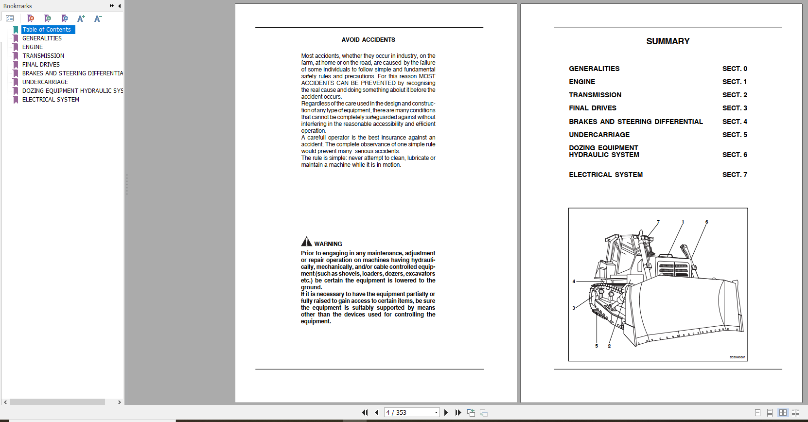 Case Crawler Dozer 3550 Service Manuals84414747B 2