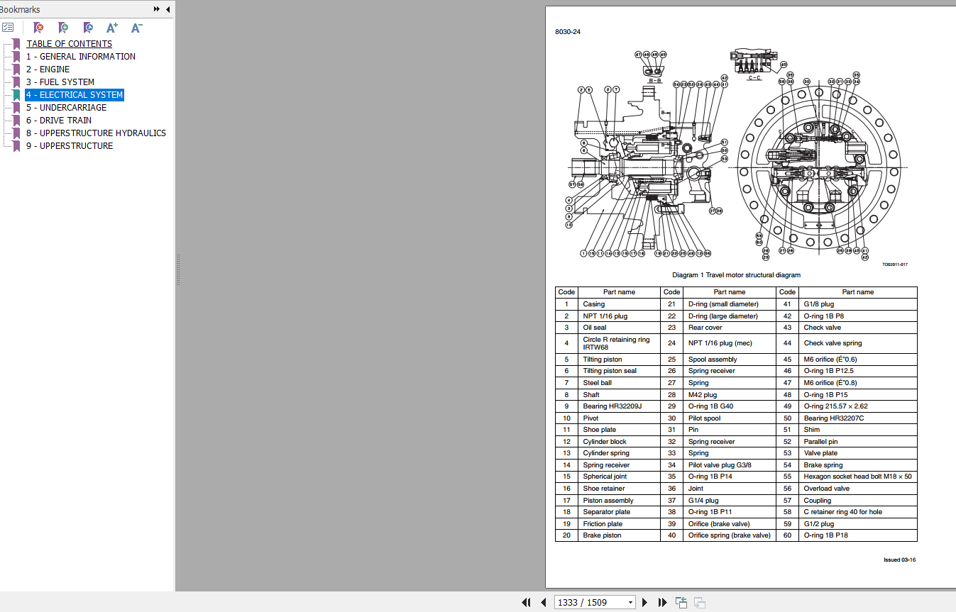 Case Crawler Excavator CX470B Service Manual 4