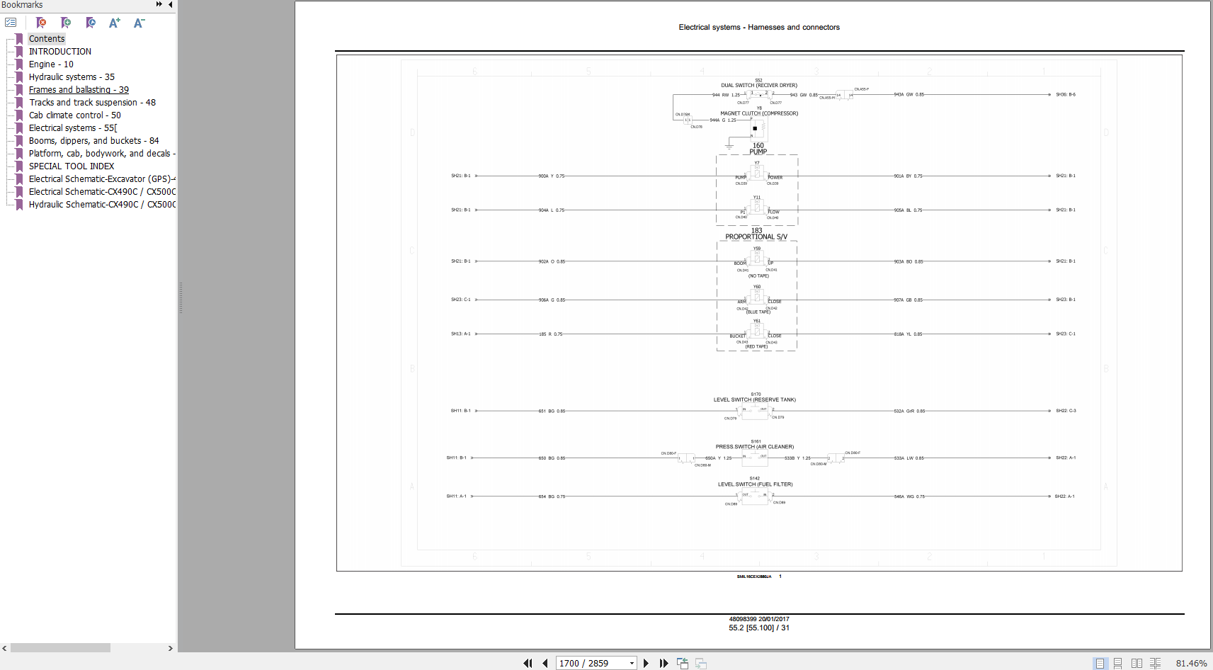 Case Crawler Excavator CX490C CX500C Service Manual47945146 3
