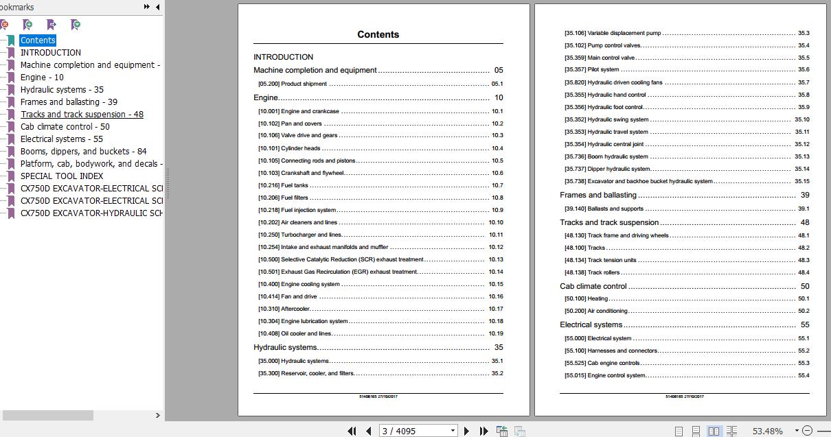 Case Crawler Excavator CX750D Service Manual51436799 2