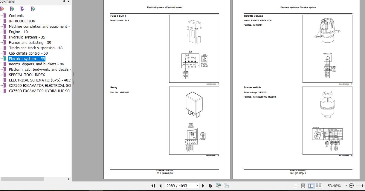 Case Crawler Excavator CX750D Service Manual51436799 3