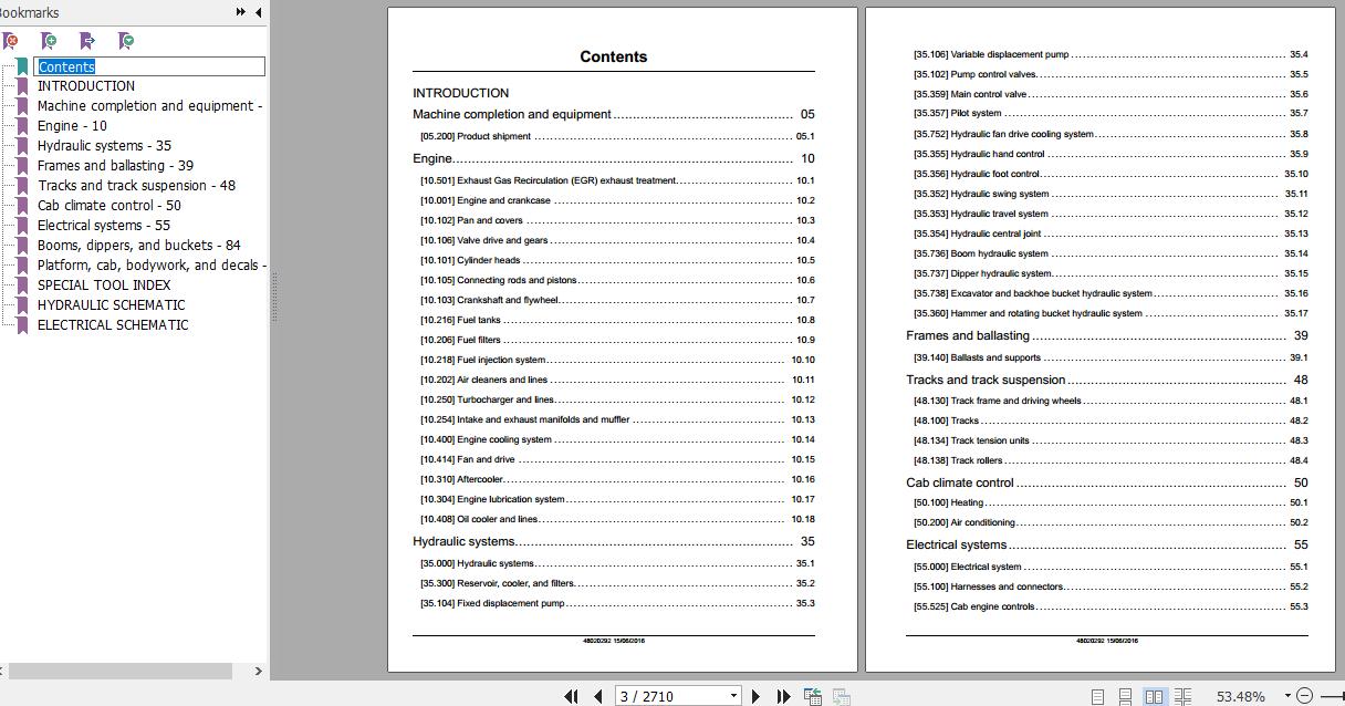 Case Crawler Excavator CX800B Service Manual 2 1