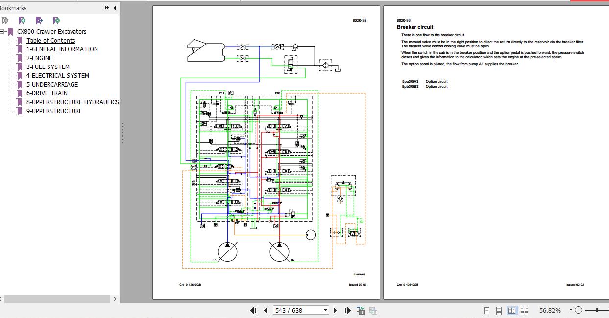 Case Crawler Excavator CX800 Service Manual51436799 3