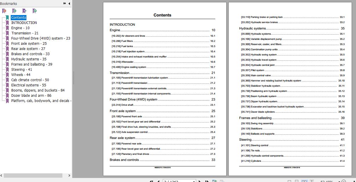 Case Crawler Excavator WX168 WX188 Service Manual48005370 2