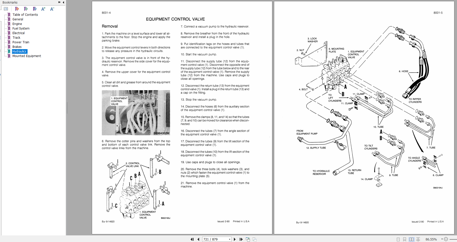 Case Crawler Loader 650 Service Manual8 11261R0 3