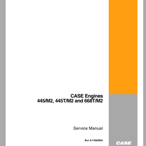 Case Engine CNH 445 M2 445T M2 668T M2 Service Manual6 74500NA 1