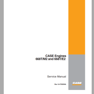 Case Engine CNH 668T M2 668T E2 Service Manual6 47950na 1
