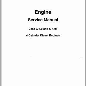 Case Engine CNH G4 G4T Service Manual7 15480 1