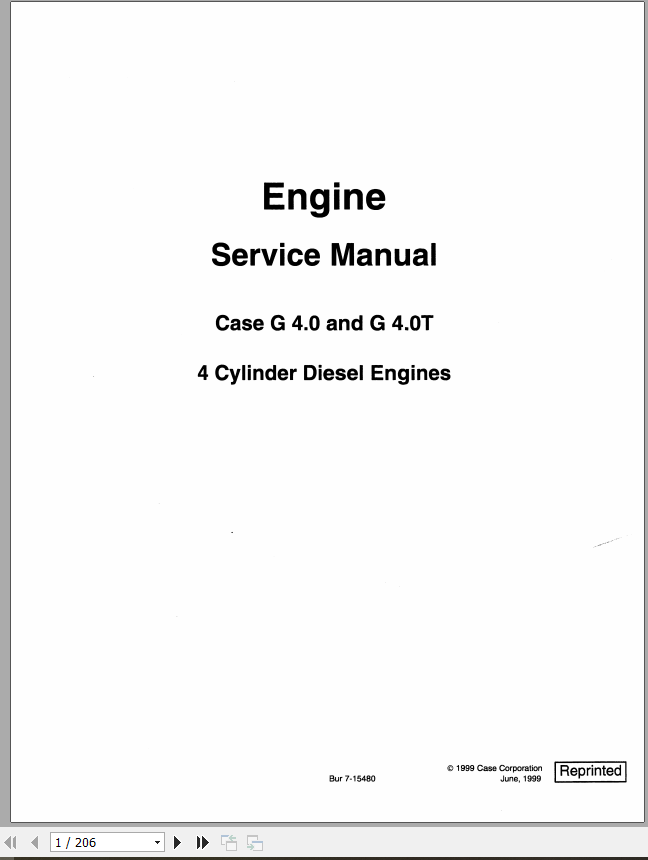 Case Engine CNH G4 G4T Service Manual7 15480 1