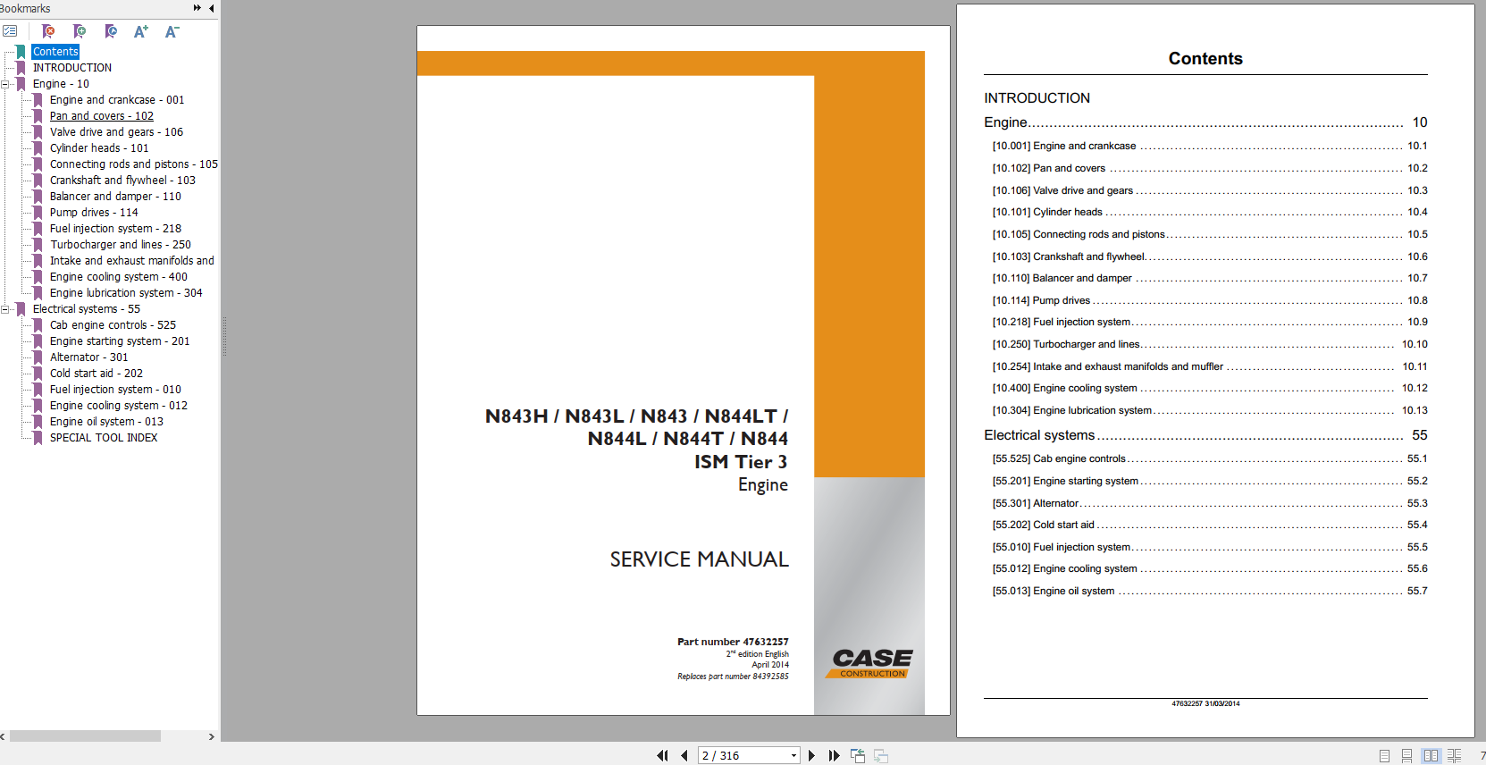 Case Engine Cummin ISM Tier 3 Service Manual47632257 2