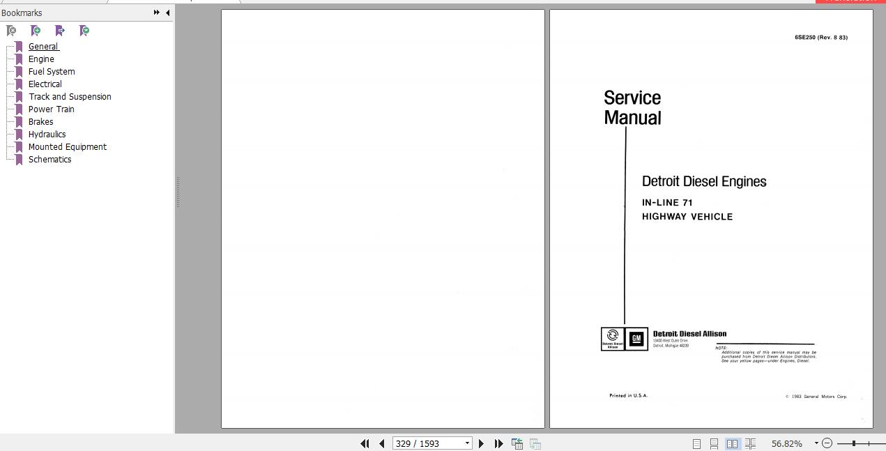 Case Excavator 1080 1080B Service Manual8 42681R0 2