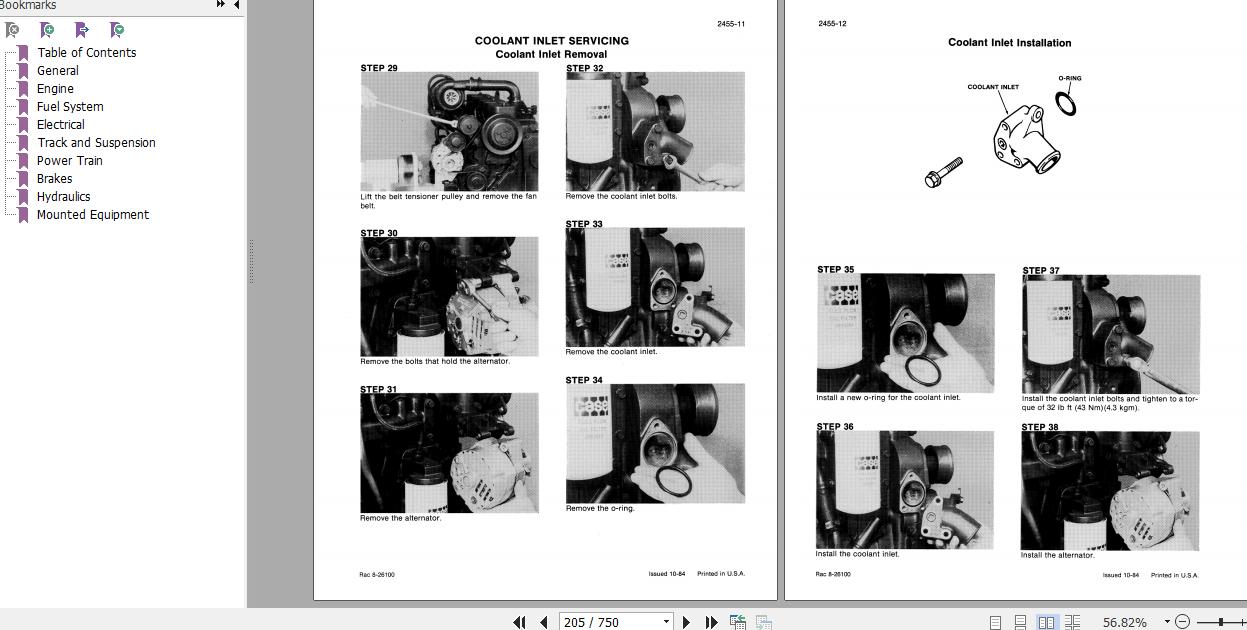 Case Excavator 880D Service Manual8 42240R0 2