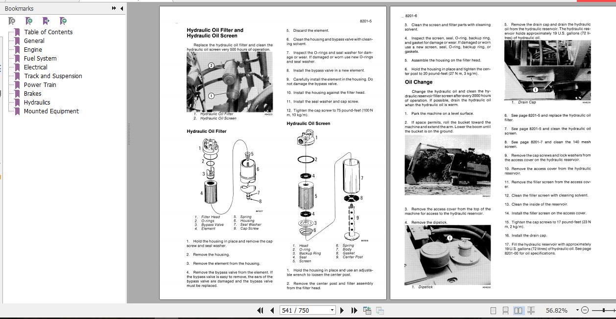 Case Excavator 880D Service Manual8 42240R0 3
