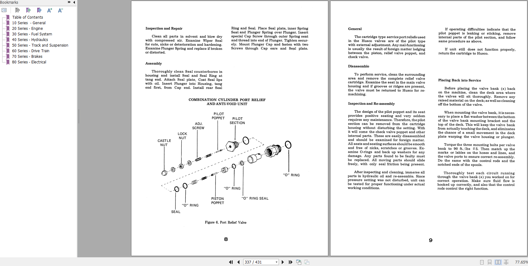 Case Excavator 880 Service Manual9 72127R0 3