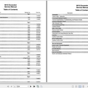 Case Excavator 9010 Service Manual7 44660 1