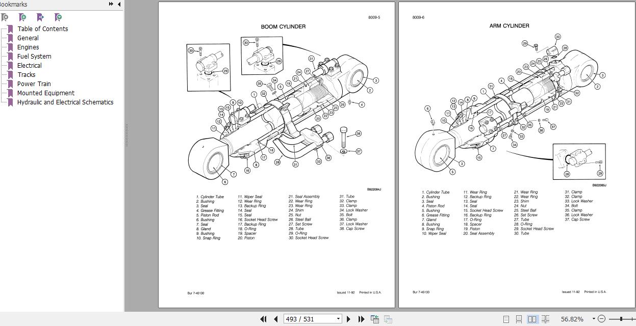 Case Excavator 9030 Service Manual7 44680R0 3j3Lsm 1