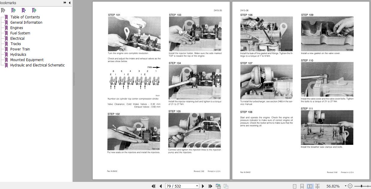 Case Excavator 9040 Service Manual7 44690R0 2
