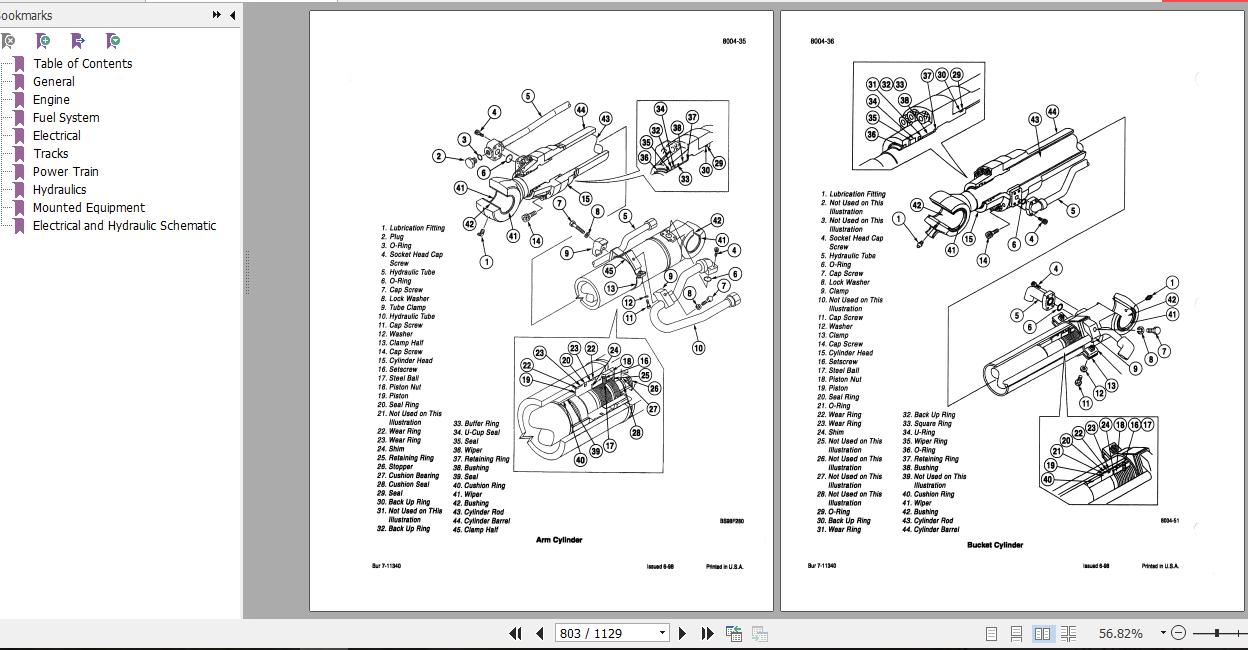 Case Excavator 9045B Service Manual7 11401R0 3