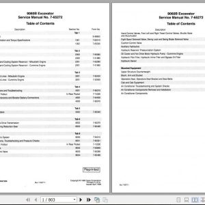 Case Excavator 9060B Service Manual7 65272R0 1