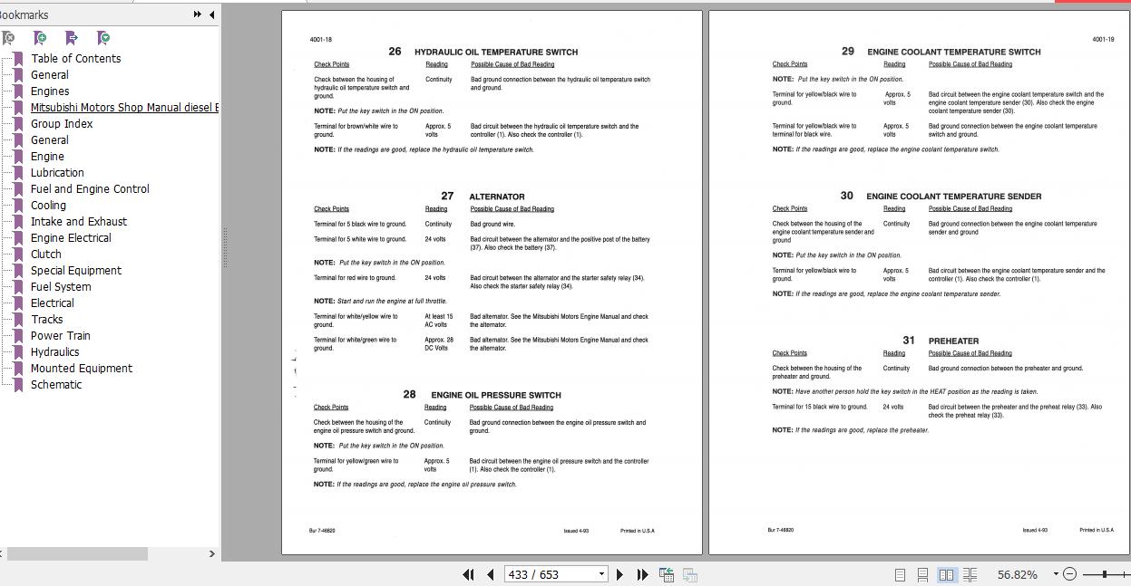 Case Excavator 9060 Service Manual7 44710R0 3
