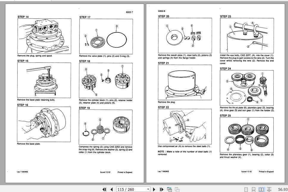 Case Excavator CK36 CK50 Service Manual7 56381 1