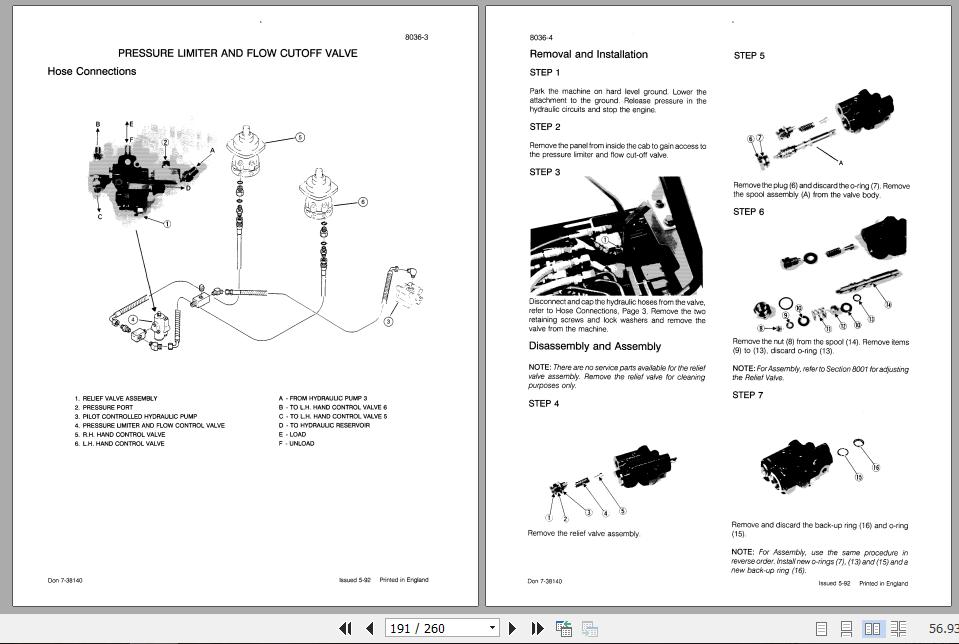 Case Excavator CK36 CK50 Service Manual7 56381 3