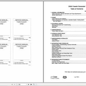 Case Excavator CK62 Service Manual7 55721 1
