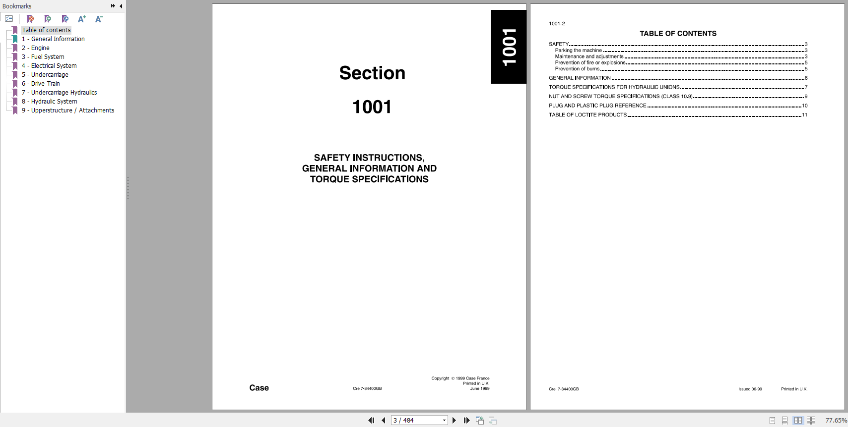 Case Hydraulic Excavator 50 Service Manual7 21100 2