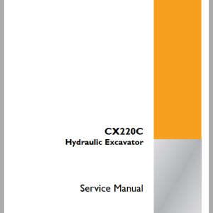 Case Hydraulic Excavator CX220C Service Manual71114551 1