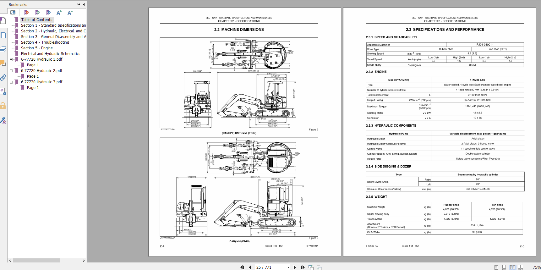 Case Hydraulic Excavator CX50B Service Manual6 77460NAR0 2