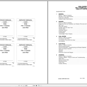Case Loader W36 Service Manual8 70000R0 1