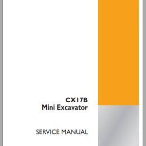 Case Mini Excavator CX17B Service Manual84345206 1