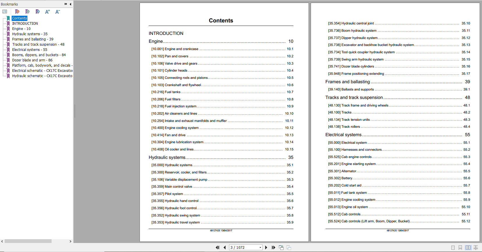 Case Mini Excavator CX17C Service Manual48127425 2